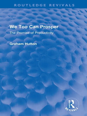 cover image of We Too Can Prosper